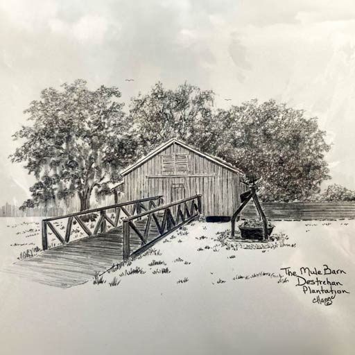 Mule Barn Art Print
